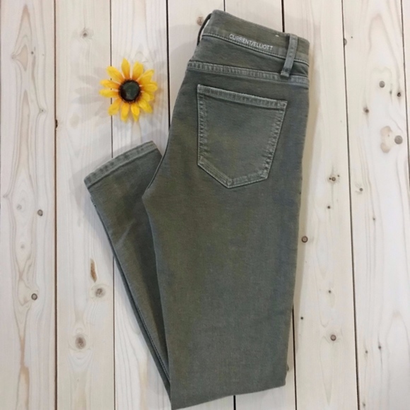 Current/Elliott Denim - CURRENT/ELLIOTT Olive Green Jeans NEW